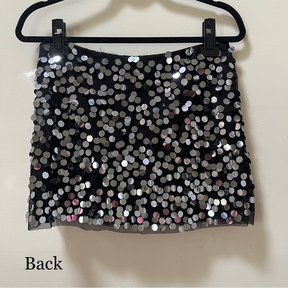 Vintage Black Mini Skirt with Pailettes - Picture 2 of 5